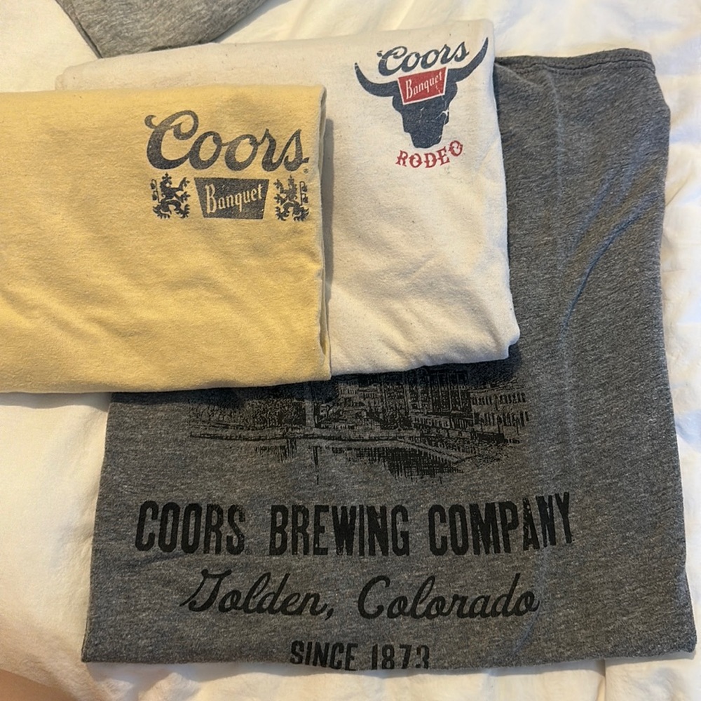 3 Coors T Shirts